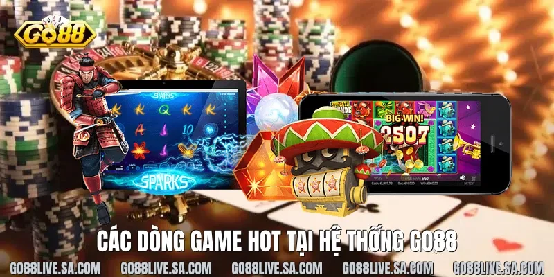 Các dòng game hot tại hệ thống Go88
